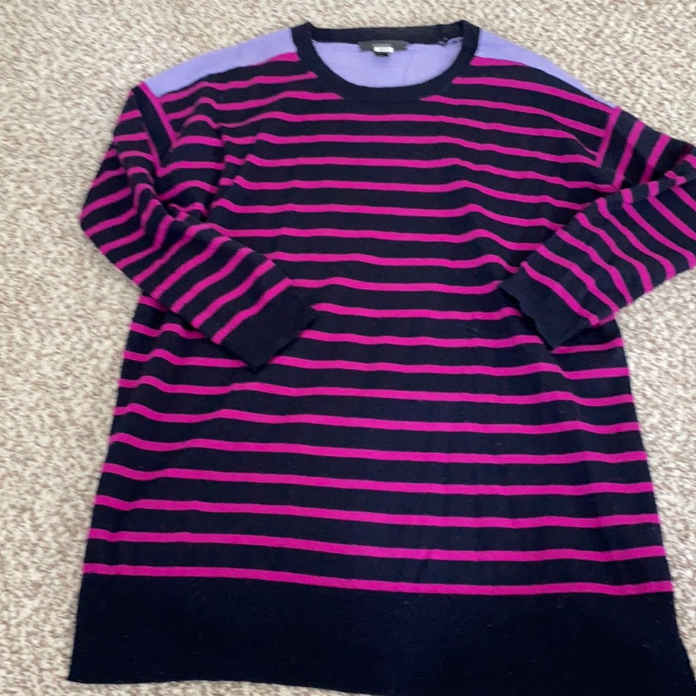 Jcrew striped merino sweater